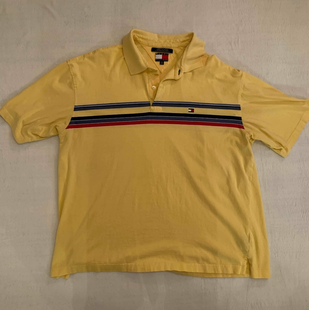 Tommy hilfiger XXL Yellow Mens Polo